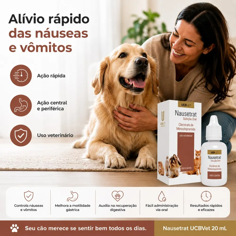 Nausetrat Solução Oral 20 ml UCBVET