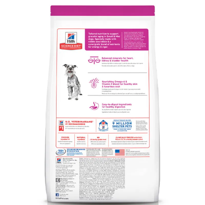 Ração Hill´s Cães 7+ Mini e Pequeno 2,04 Kg