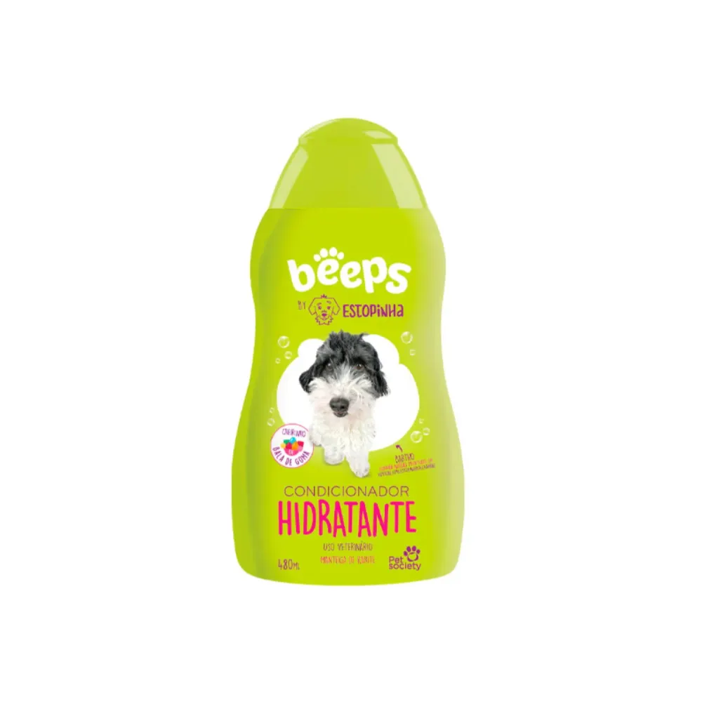 Condicionador Beeps Estopinha Hidratante Cães e Gatos 480ml