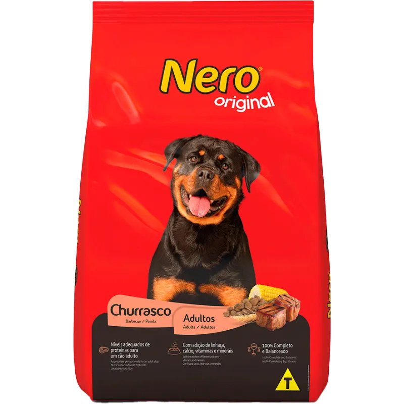 Ração Nero Original Churrasco para Cães Adultos 20 Kg