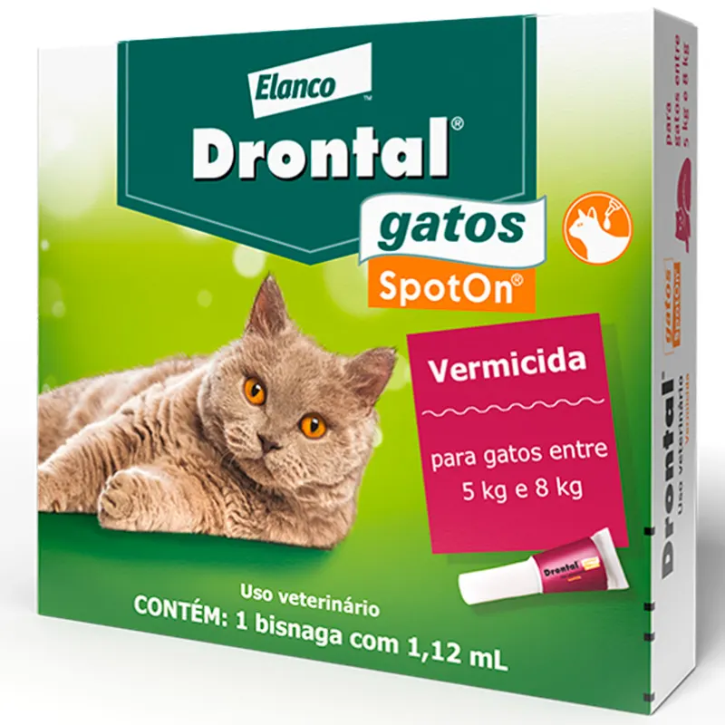 Vermífugo Drontal para Gatos Spot-On 1,12 ml