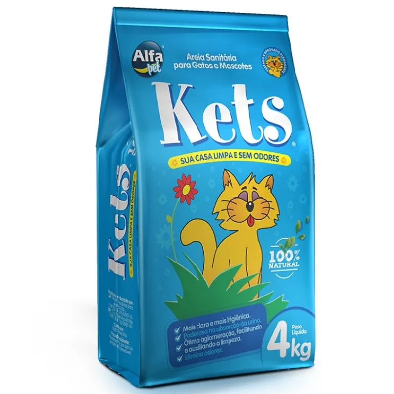 Areia Kets FD 4 Kg para Gatos