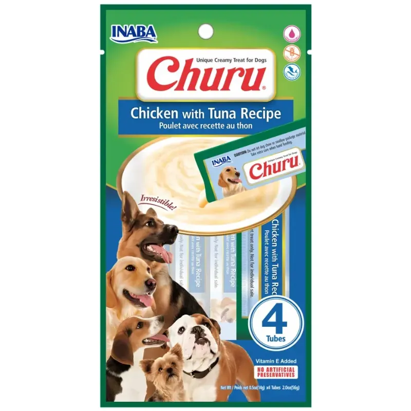 Petisco Churu Frango e Atum para Cães 56 g