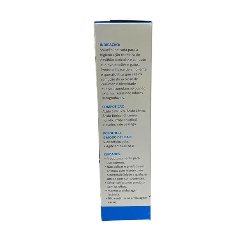 Oto-top Clean Limpeza Otológica Cães Gatos Chemitec 100ml