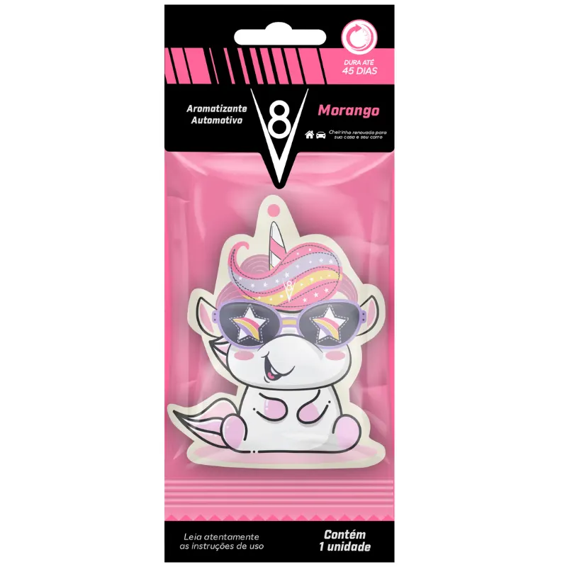 Sanol V8 Aromatizante Morango Unicórnio