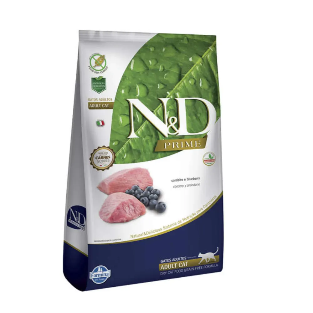 Ração Farmina N&D Prime Cordeiro Gatos Adultos 1,5kg
