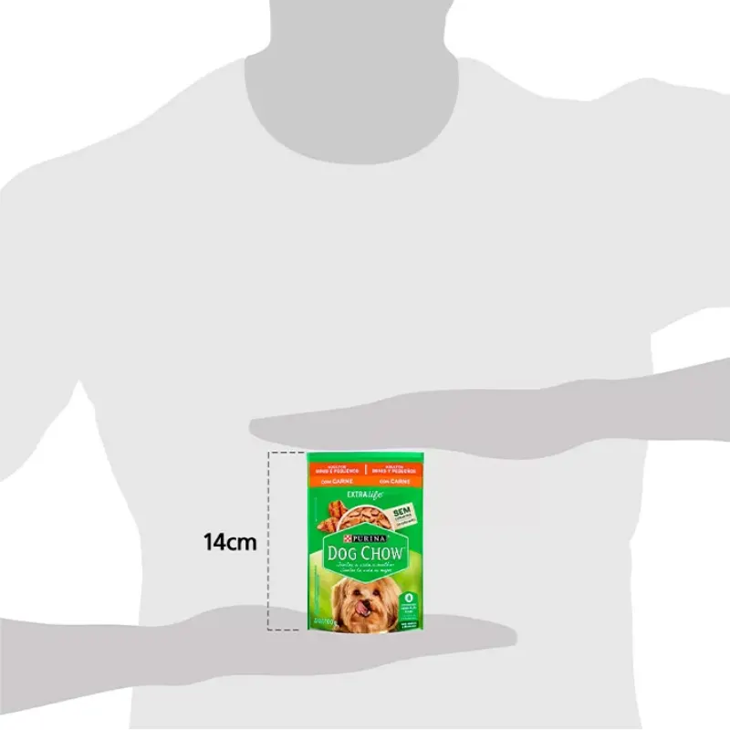Dog Chow Sachê Para Cães Adultos Raças Pequenas Sabor Carne 100 g