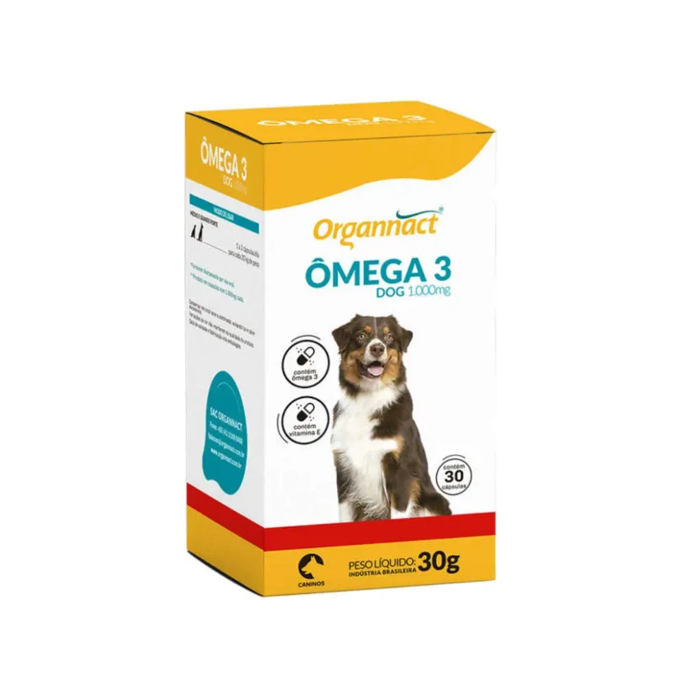 Suplemento Vitamínico Organnact Omega 3 Dog 1000mg