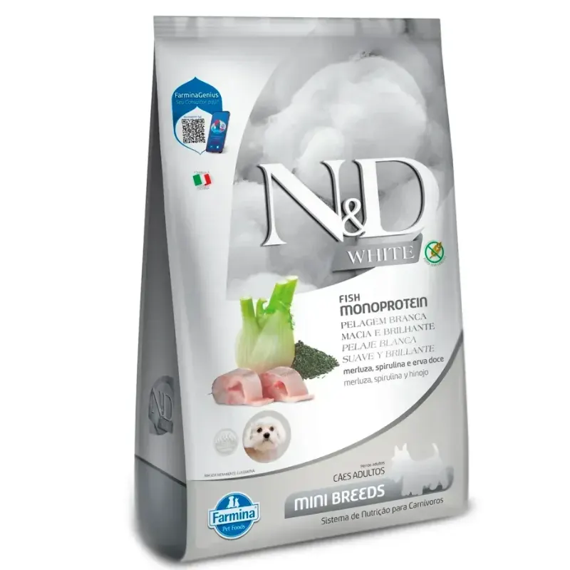 Ração N&D White para Cães Adultos Mini 7 Kg