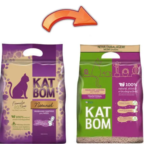 Granulado Higiênico KatBom Tradicional Para Gatos