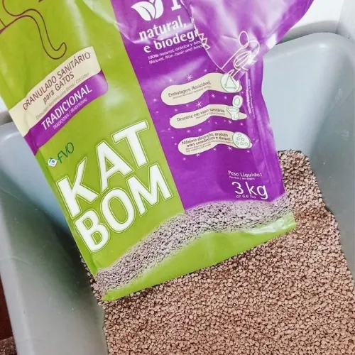 Granulado Higiênico KatBom Tradicional Para Gatos