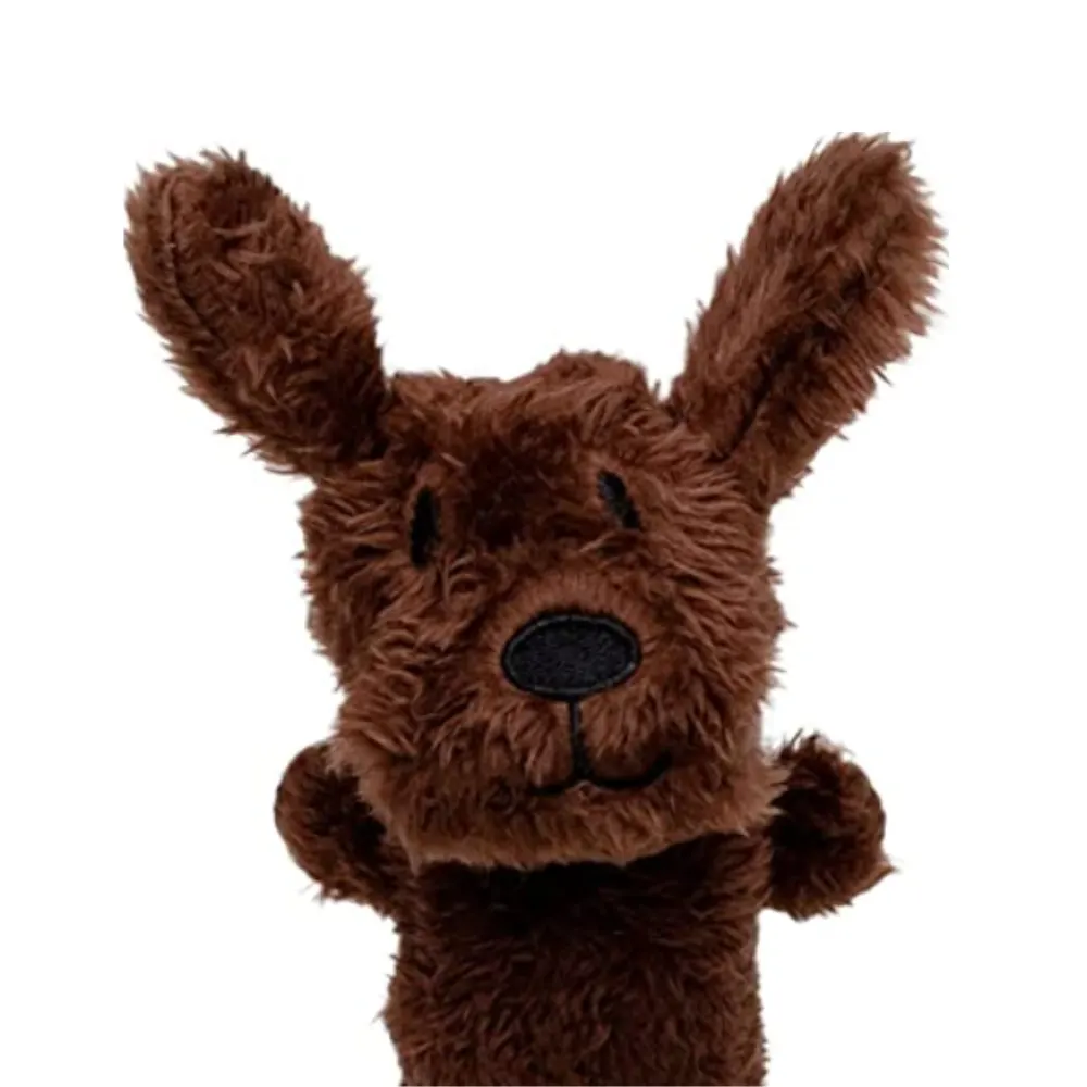 Brinquedo Jambo Mordedor Barriguinha Plush Cão Marrom