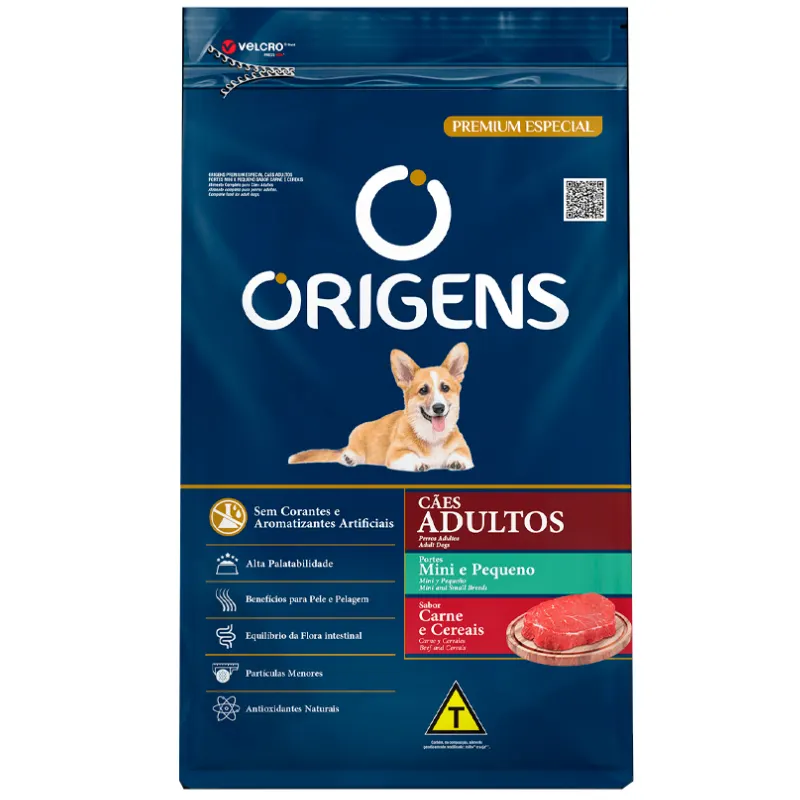 Origens Cão Adulto Raças Pequenas Carne/Cereais 15 Kg