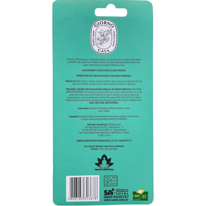 Giorno Casa Difusor de Ambientes Verbena 150 ml