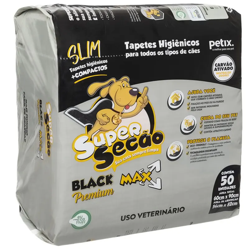 Tapete Higiênico Super Secão Black Slim