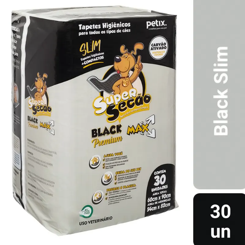 Tapete Higiênico Super Secão Black Slim