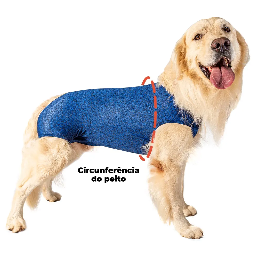 Roupa Pós Cirúrgica Castração Macho Pet Designer – guia de medição