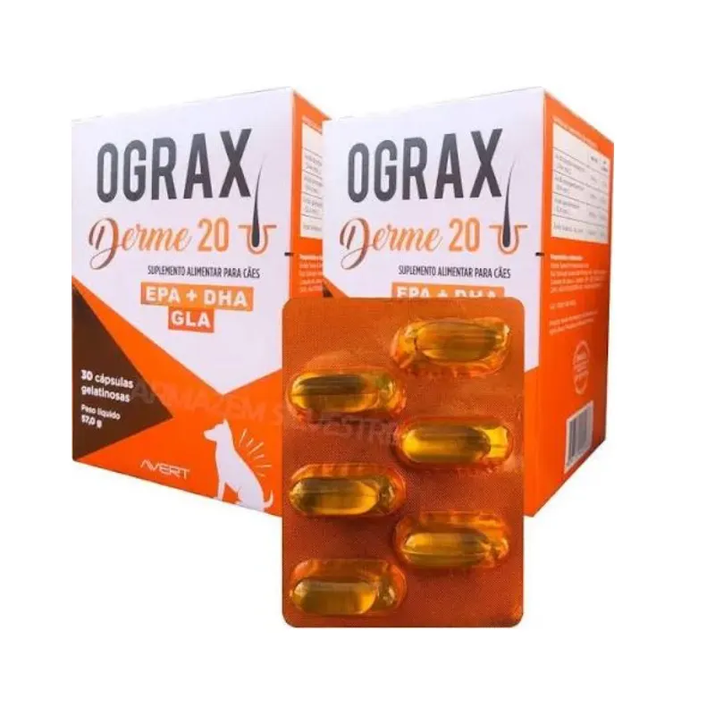Avert Ograx Derme 20 com 30 Cápsulas