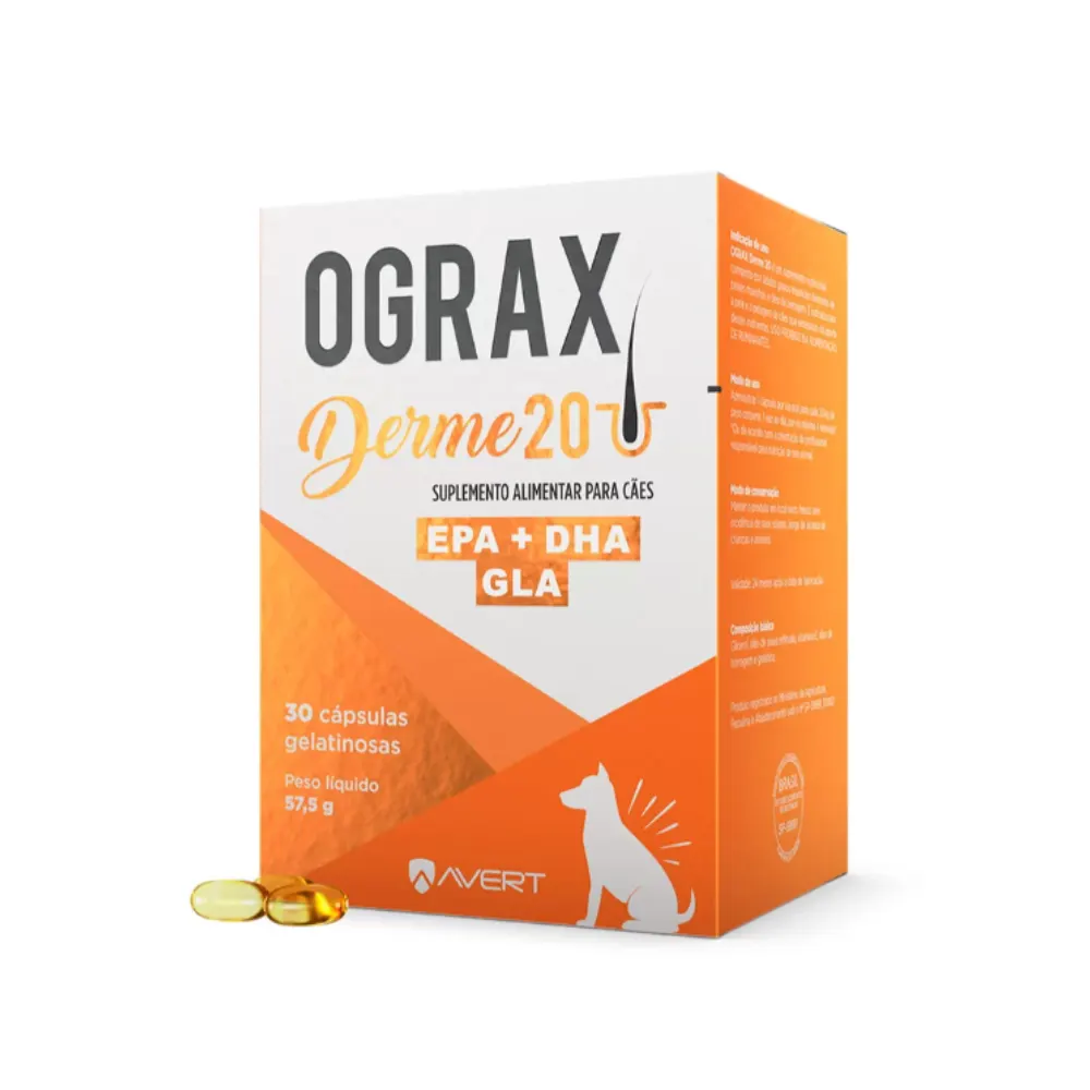 Avert Ograx Derme 20 com 30 Cápsulas