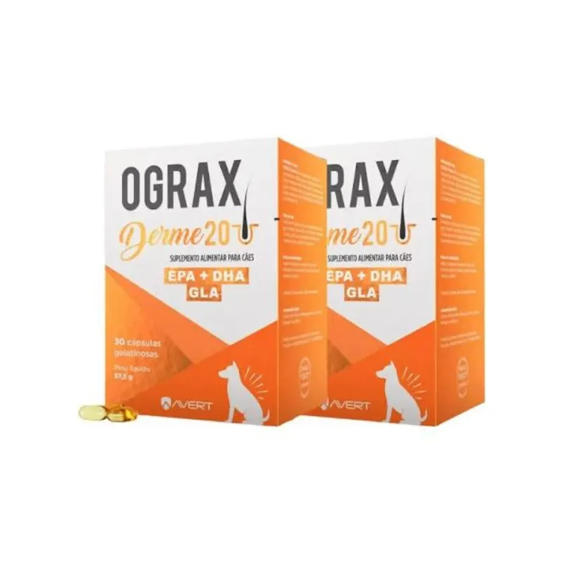 Avert Ograx Derme 20 com 30 Cápsulas