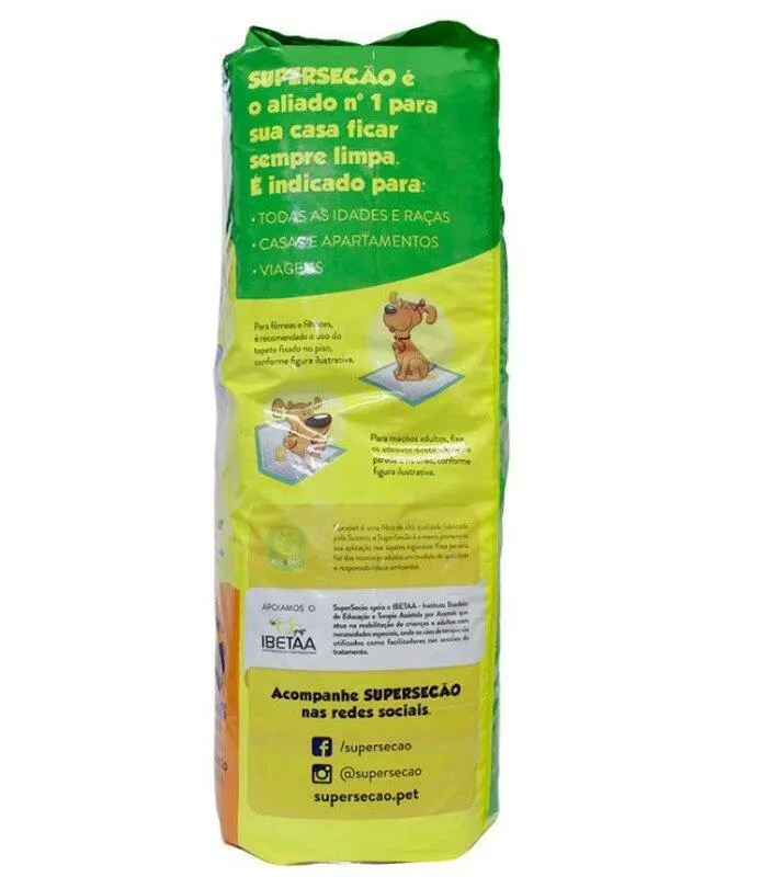 Tapete Higiênico Super Secão Petix 80x60 - 30 unidades