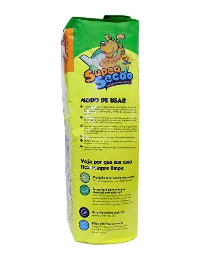 Tapete Higiênico Super Secão Petix 80x60 - 30 unidades