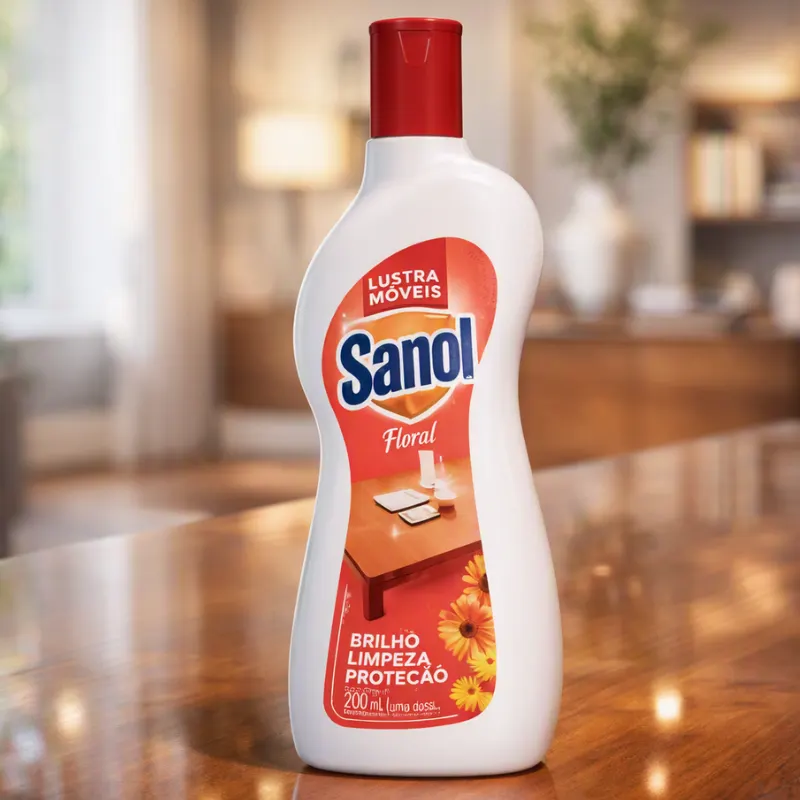 Lustra Moveis Sanol Floral 200 ml