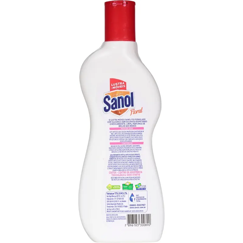 Lustra Moveis Sanol Floral 200 ml