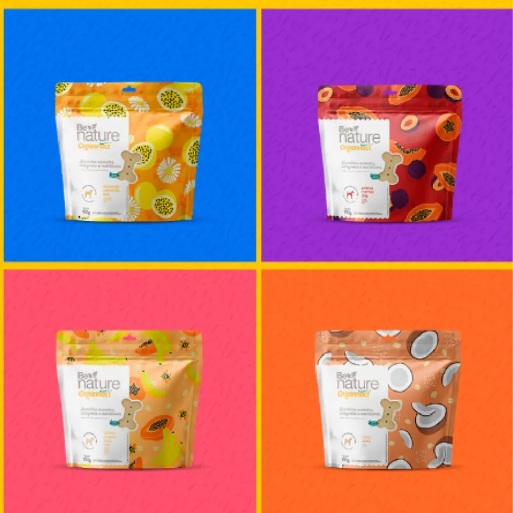 Biscoito Organnact Be Nature Cães Sabor Coco e Aveia 150 g