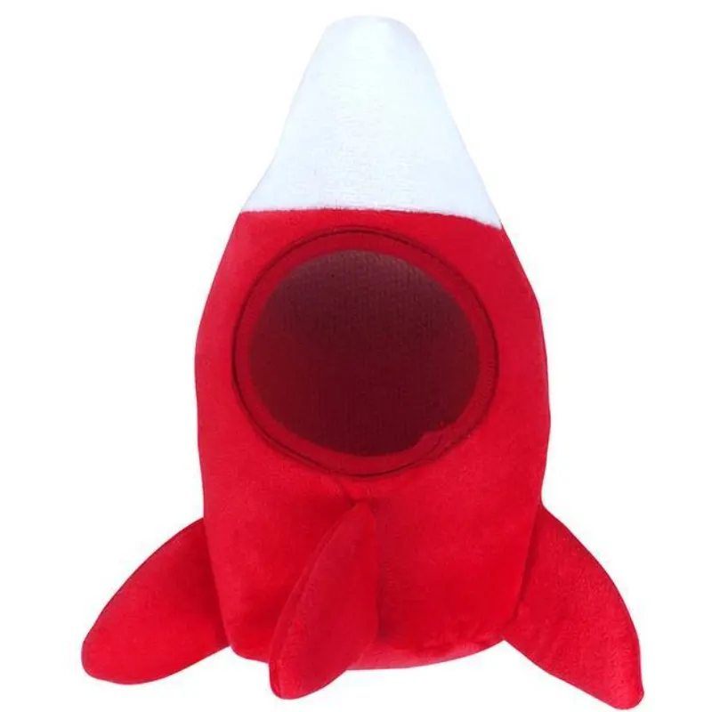 Mordedor Jambo Pelúcia Galáxia Foguete Vermelho