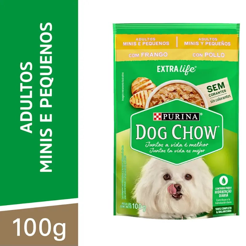 Dog Chow Sachê Para Cães Adultos Raças Pequenas  2 Unidades 200 g