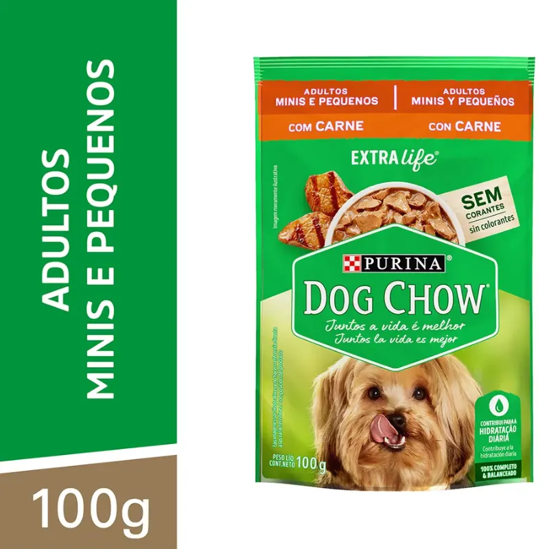 Dog Chow Sachê Para Cães Adultos Raças Pequenas  2 Unidades 200 g