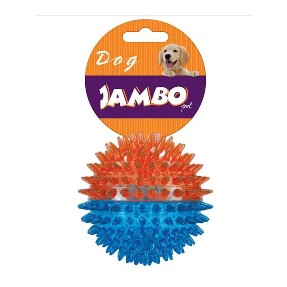 Brinquedo Cães Jambo Bola TPR Media Dual Azul e Laranja