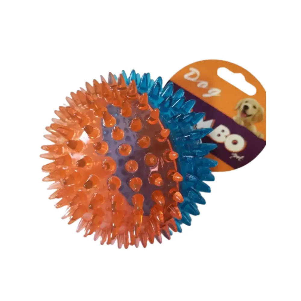 Brinquedo Cães Jambo Bola TPR Media Dual Azul e Laranja