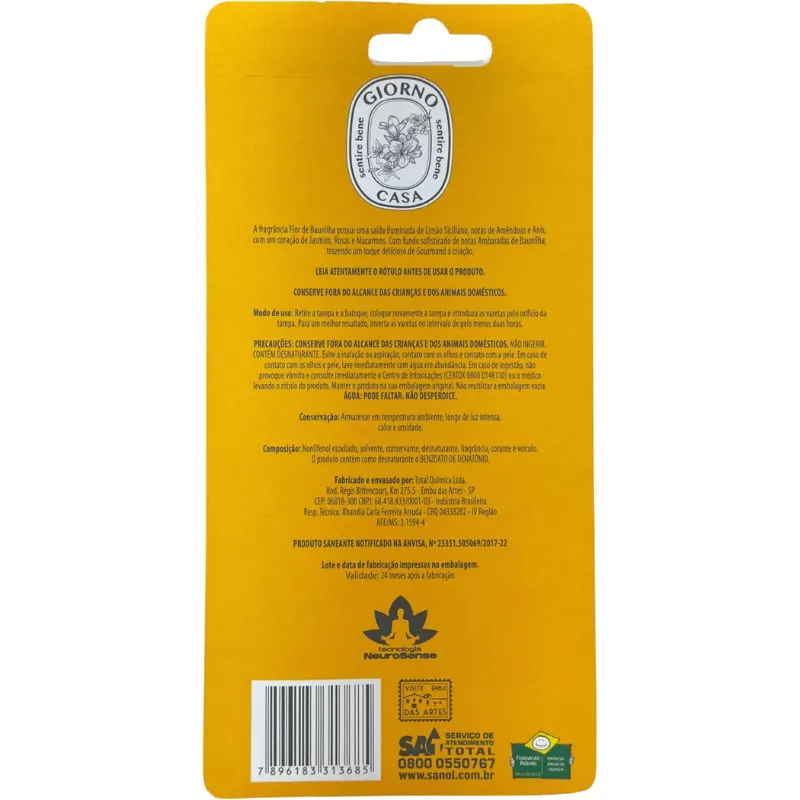 Giorno Casa Difusor de Ambientes Flor de Baunilha 150 ml