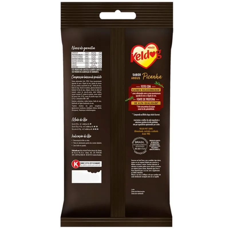 Bifinho Keldog Max Picanha Angus SL para Cães 91 g