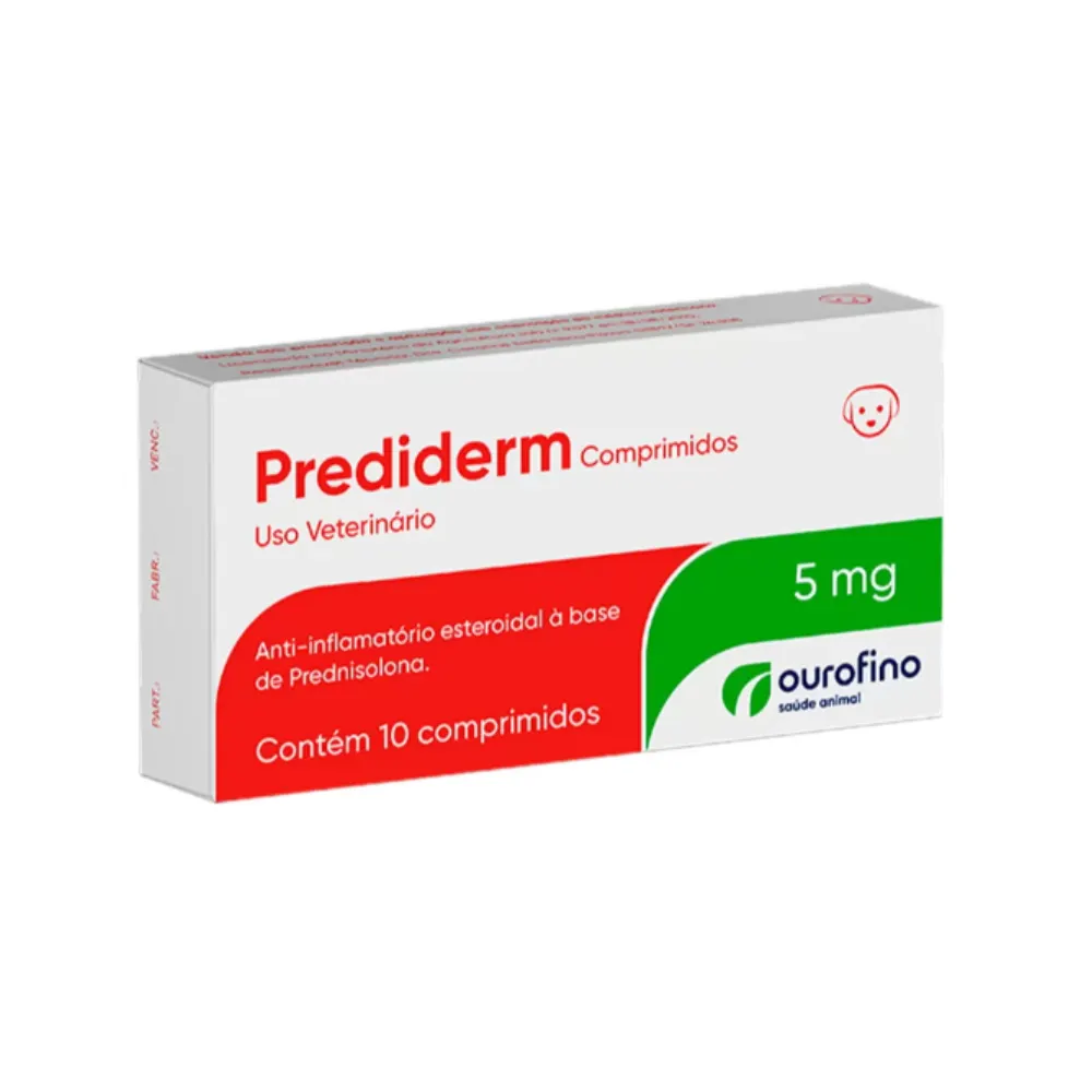 Prediderm Ourofino 5mg - cartela 10 Comprimidos