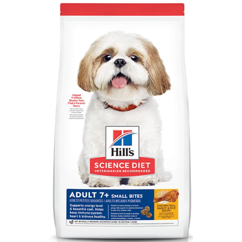 Ração Hill's Cães Adultos 7+ para Raças Pequenas Sabor Frango 6,8 Kg