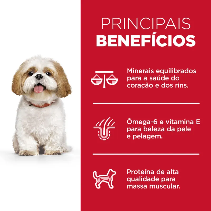 Ração Hill's Cães Adultos 7+ para Raças Pequenas Sabor Frango 6,8 Kg