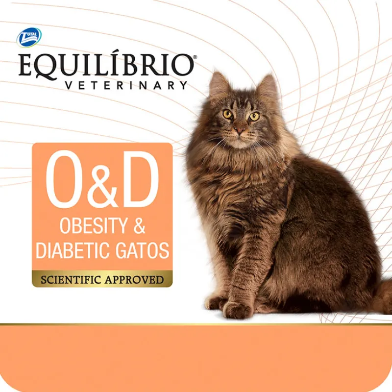 Ração Equilíbrio Veterinary Obesity Diabetic Gatos Adultos