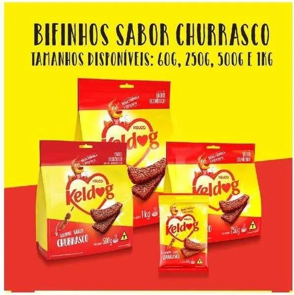 Bifinho Kelco Keldog Churrasco 60g