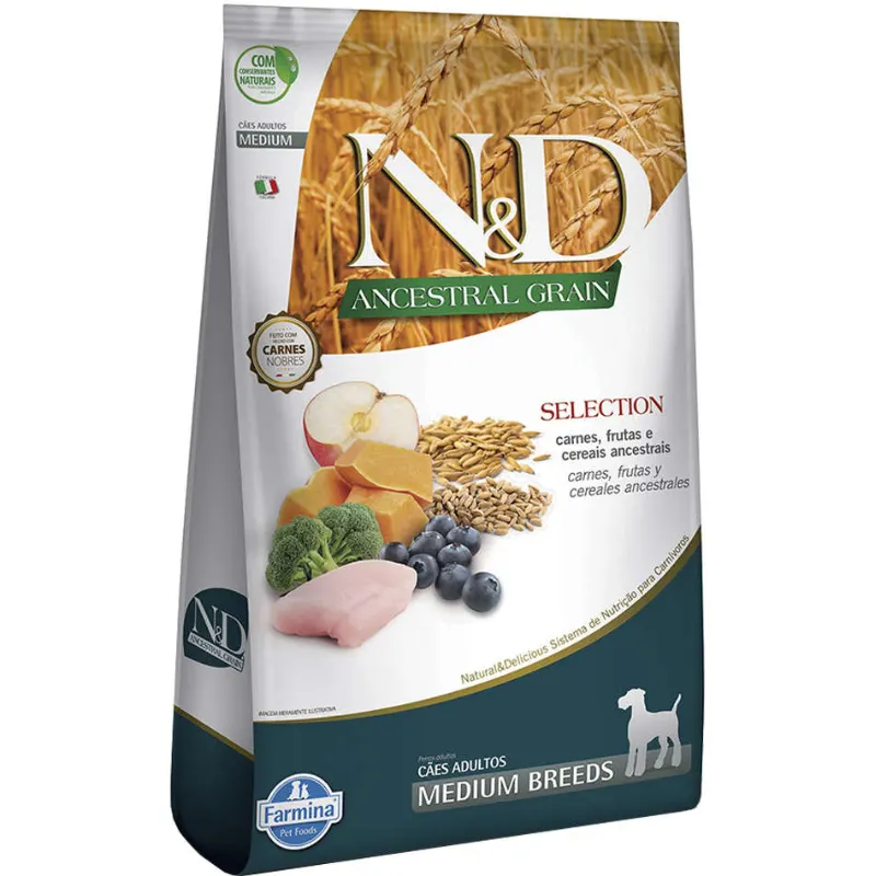 N&D Ancestral Selection Canine Adulto Medium 15 Kg