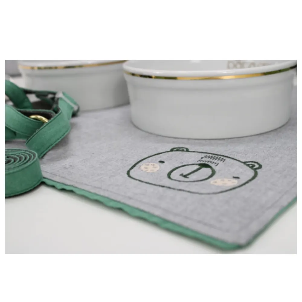 Porta Comedouro/Jogo Americano Pata Chic - Sr. Urso