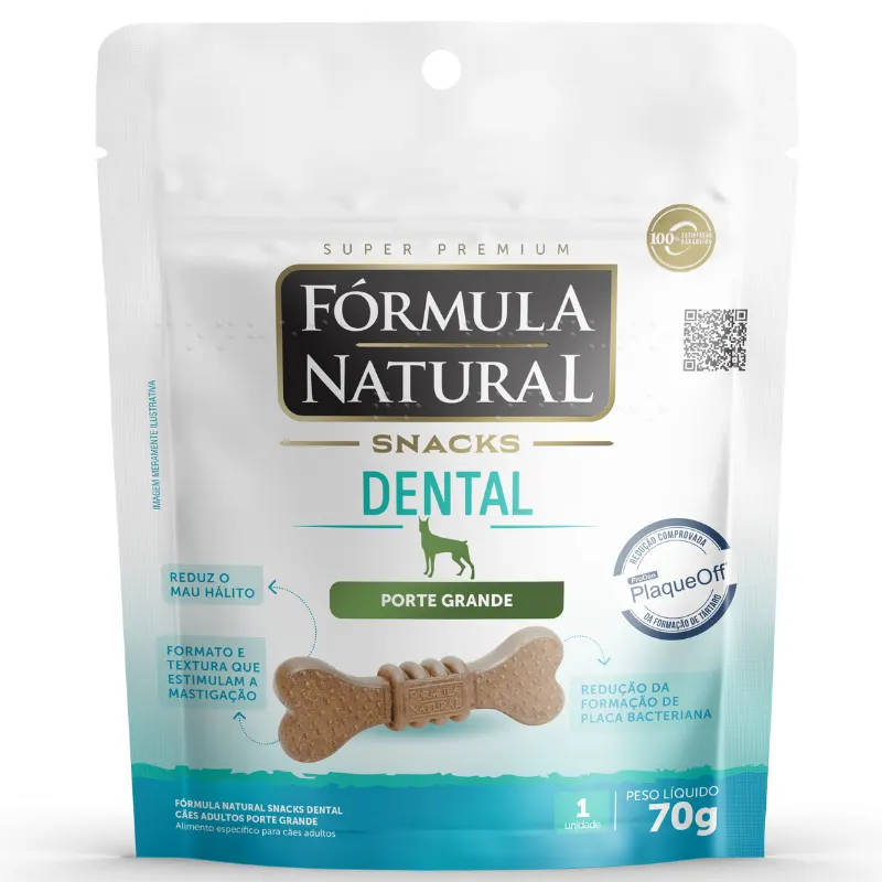 Fórmula Natural Snacks Dental Cães de Grande Porte 70 g