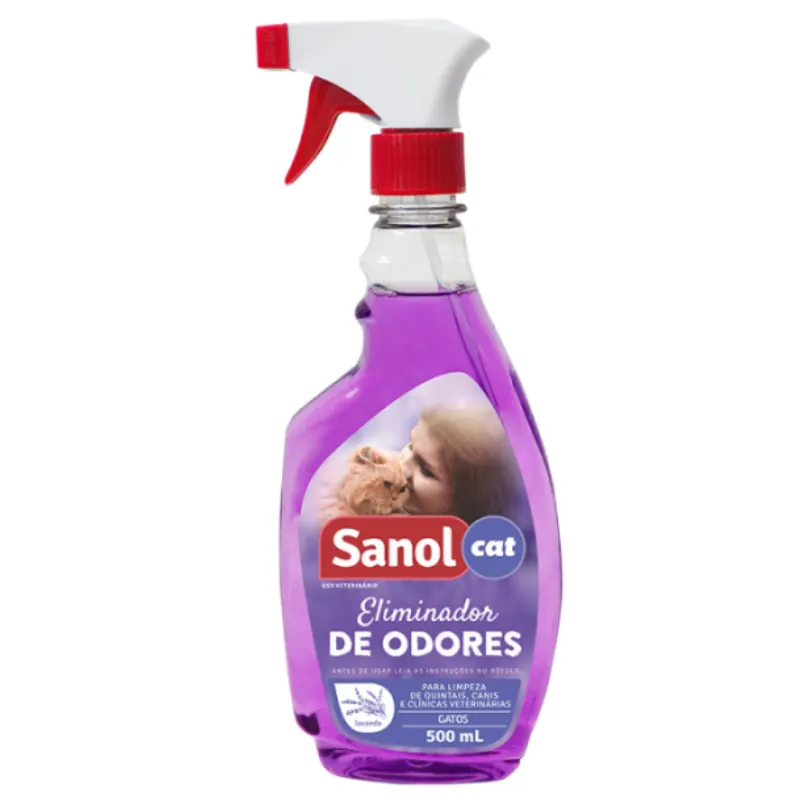Eliminador de Odores Sanol Vet Gatos Lavanda 500 ml