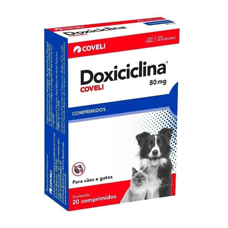 Doxiciclina 80Mg Coveli - 20 Comprimidos