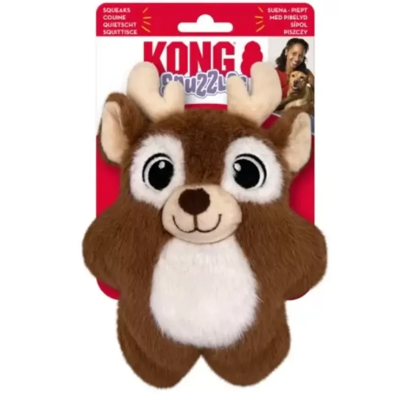 Brinquedo Kong Holiday Snuzzles Reindeer Small