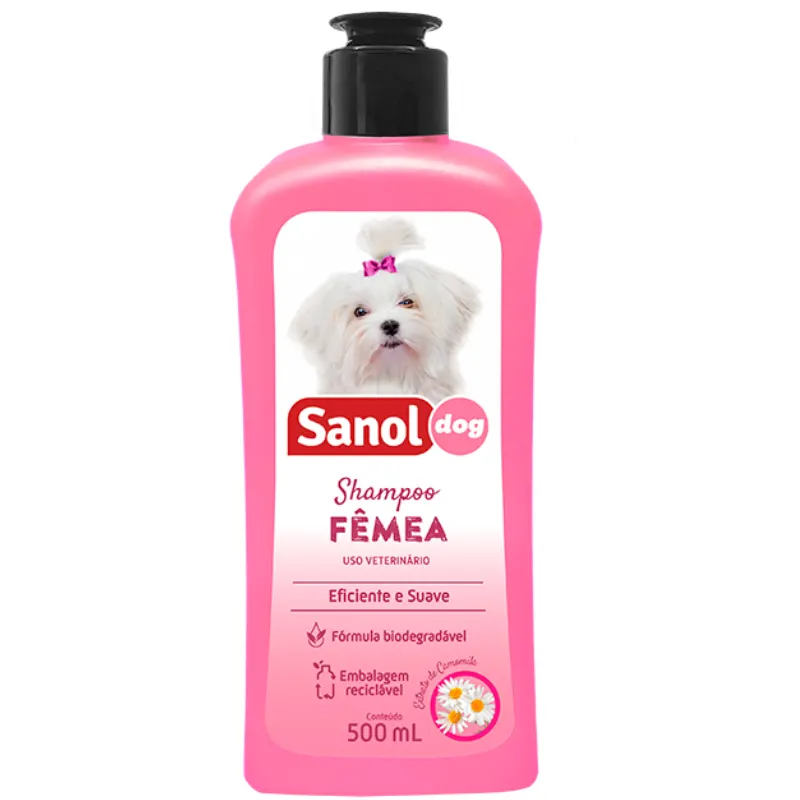 Shampoo Sanol Dog Fêmea 500 ml