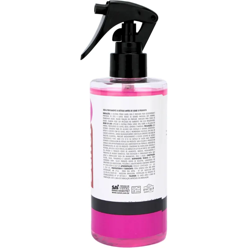 Sanol Dog Profissional Colônia Fêmea 250 ml