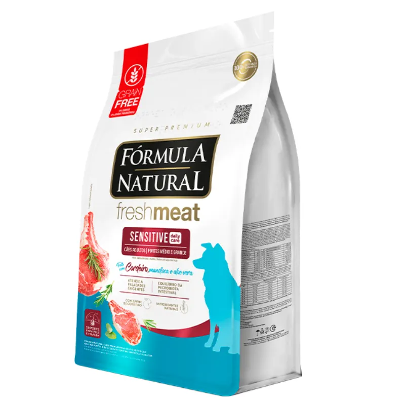 Ração Fórmula Natural Fresh Meat Sensitive Cães Adultos Médio/Grande 12kg